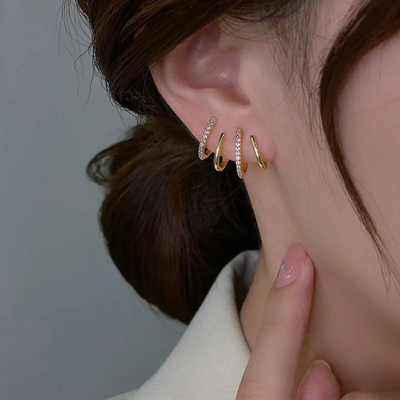 Boucles d'oreilles torsadées pour femme