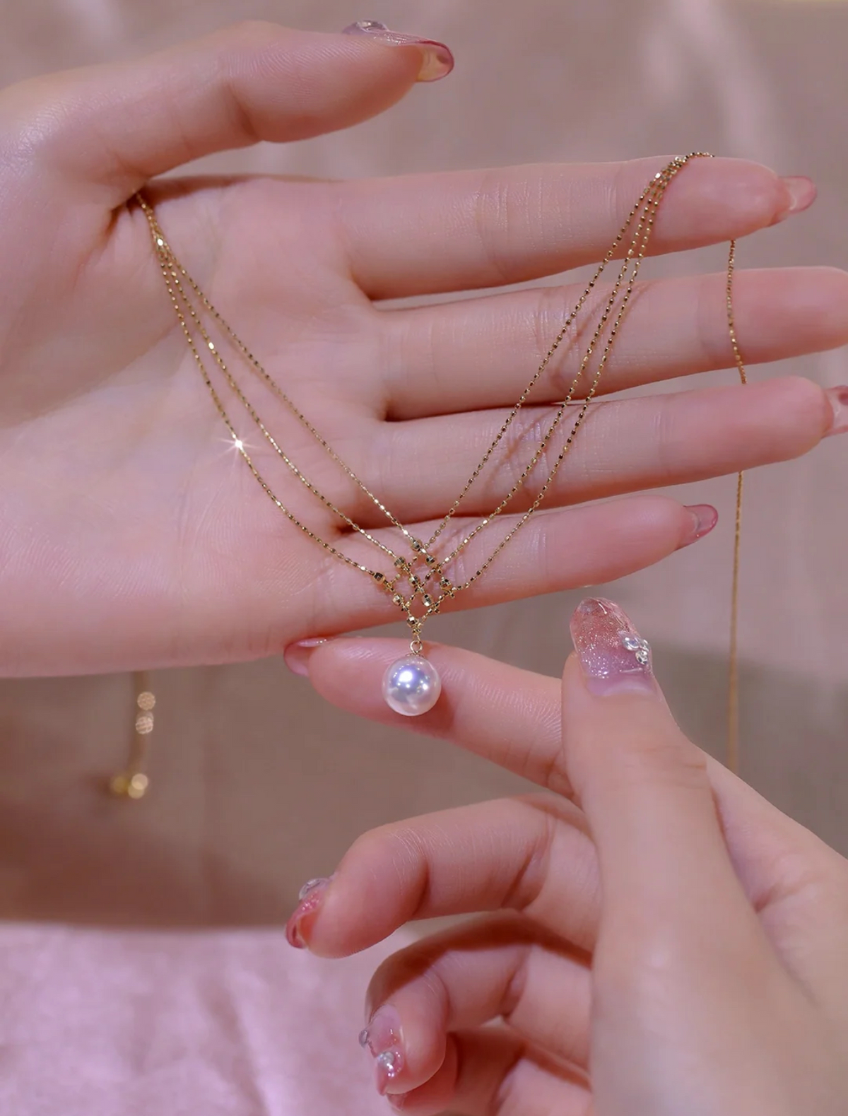 Collier plaqué or 24 carats
