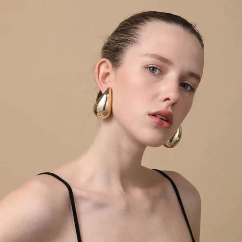 Boucles d'oreilles pendantes élégantes en forme de goutte