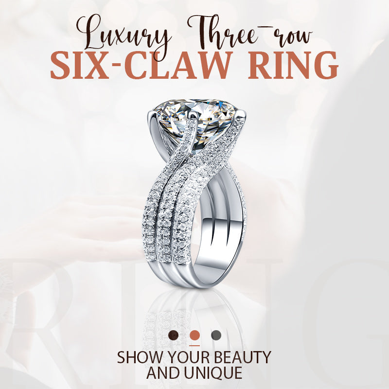 Bague en moissanite 3 carats