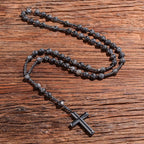 Collier spirituel Orion avec œil de tigre et lapis-lazuli