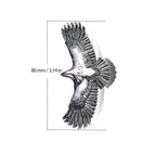 Collier aigle en acier inoxydable