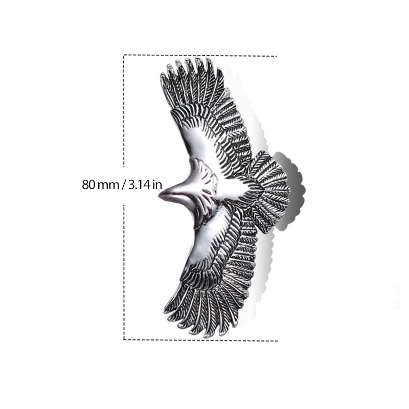 Collier aigle en acier inoxydable