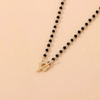 Collier ras-de-cou floral avec fermoir fleur