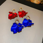 Boucles d'oreilles pétales de rose