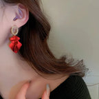 Boucles d'oreilles pétales de rose