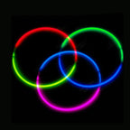 Collier lumineux tricolore (50 pièces), 5 x 580 mm