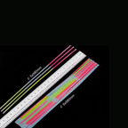 Collier lumineux tricolore (50 pièces), 5 x 580 mm
