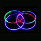 Collier lumineux tricolore (50 pièces), 5 x 580 mm