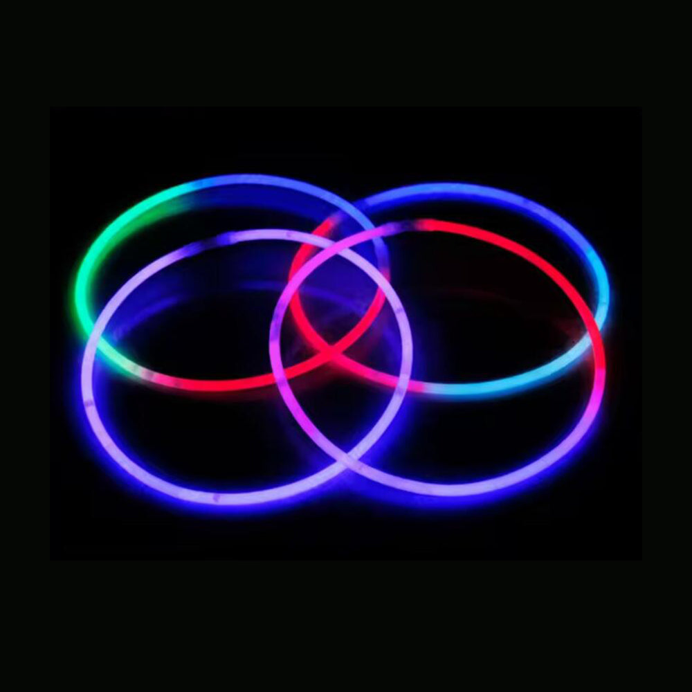 Collier lumineux tricolore (50 pièces), 5 x 580 mm