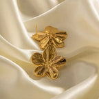 Boucles d'oreilles fleurs d'hibiscus