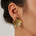 Boucles d'oreilles fleurs d'hibiscus