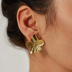 Boucles d'oreilles fleurs d'hibiscus