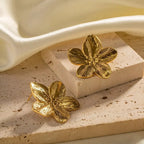 Boucles d'oreilles fleurs d'hibiscus