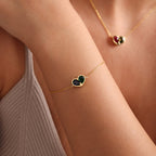 Ensemble collier et bracelet cœur Forever Linked
