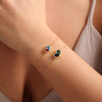 Ensemble collier et bracelet cœur Forever Linked