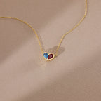 Ensemble collier et bracelet cœur Forever Linked