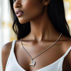 Collier marque-page mémoire – Bijou symbolique avec message d'amour