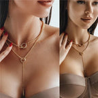 Collier superposé à double cercle