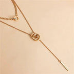Collier superposé à double cercle