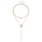Collier superposé à double cercle