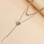 Collier superposé à double cercle