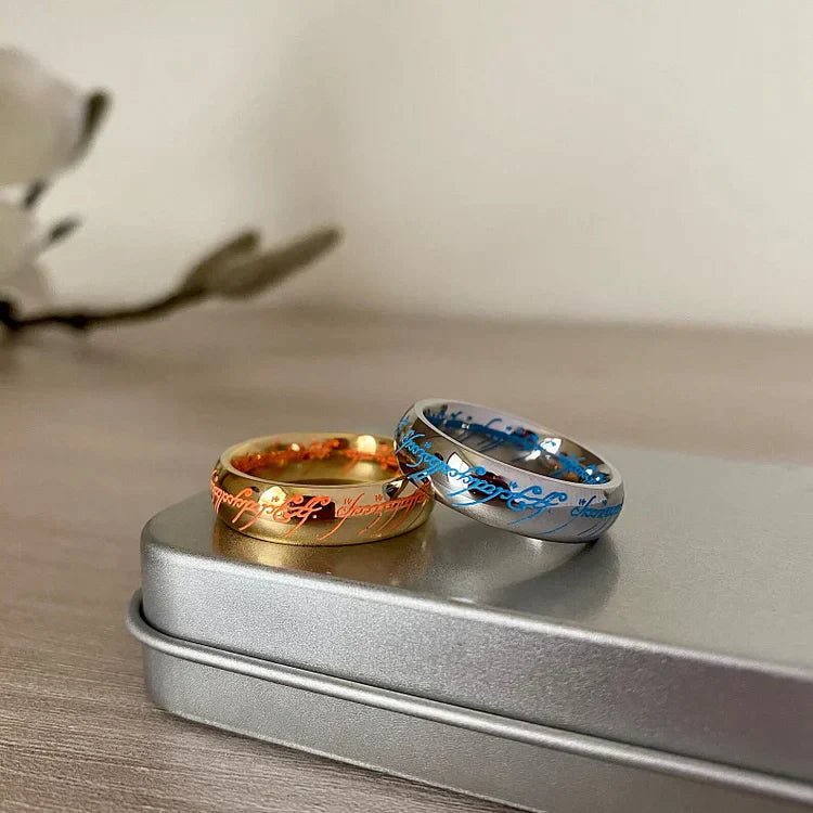 Bague gravée lumineuse – Bijou phosphorescent pour la positivité
