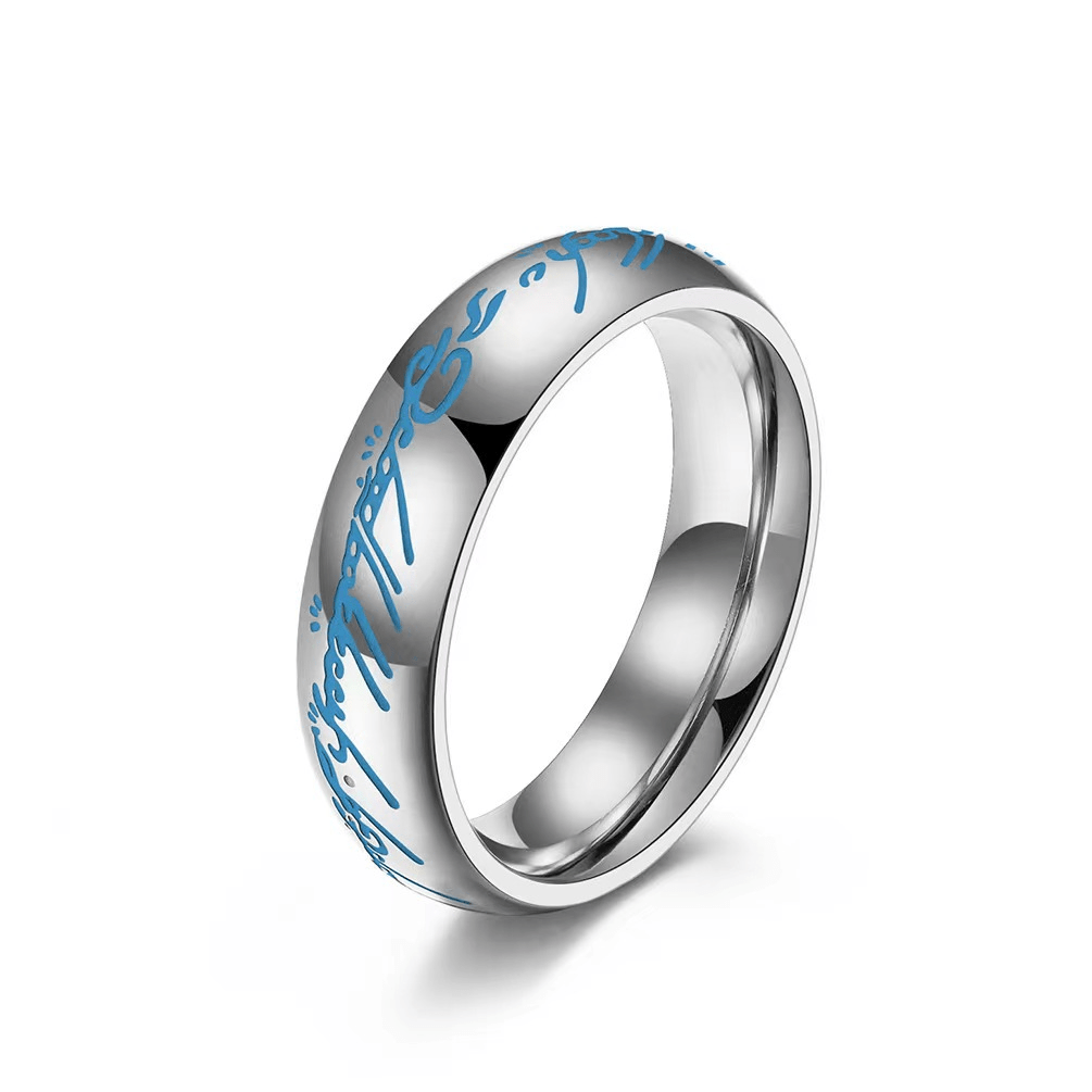 Bague gravée lumineuse – Bijou phosphorescent pour la positivité