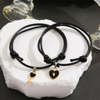 Bracelets couple minimalistes cadenas et clé
