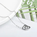 Collier minimaliste cœur verrou d'amour
