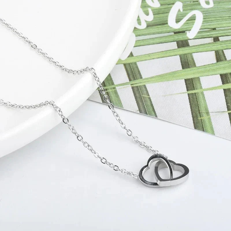 Collier minimaliste cœur verrou d'amour