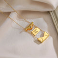 Collier enveloppe « I Love You »