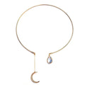 Collier pendentif lune