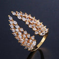 Bague aile d'ange en zircone