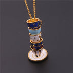 Collier tasse à thé créatif