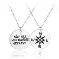 Collier Wanderer premium en argent double face