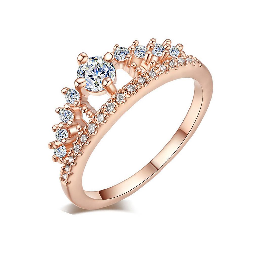 Bague couronne de princesse en cristal