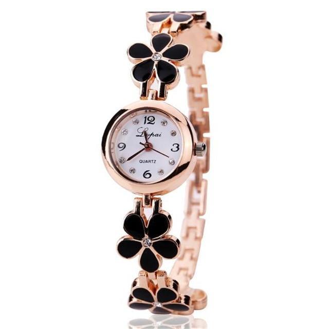 Montre pour femme avec bracelet floral