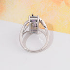 Bague en topaze mystique plaquée argent