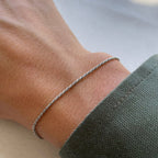 Ensemble de bracelets pour couples en chaîne torsadée romantique