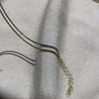 Ensemble de bracelets pour couples en chaîne torsadée romantique