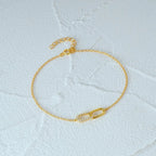 Bracelet contrastant Forever Linked en argent S925