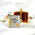 Collier marque-page mémoire – Bijou symbolique avec message d'amour