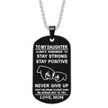 Collier en acier inoxydable avec alphabet anglais