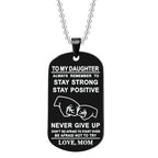 Collier en acier inoxydable avec alphabet anglais