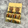 Boucles d'oreilles livres pour passionnés de lecture