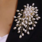 Broche artisanale en perles pour femme