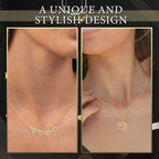 Collier trèfle à quatre feuilles en forme de cœur