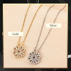 Collier trèfle à quatre feuilles en forme de cœur