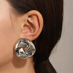 Boucles d'oreilles torsadées en spirale